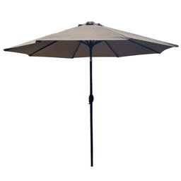 Ombrelone Central com Base Hdpe Aruba Rivatti 270 Cm (larg) Alumínio Capa Poliéster Fendi com Led - 3