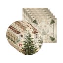 Ver imagem 2 de Kit Sousplat + Guardanapo Natal Boho Christmas Nsw 6 Peças sem Base