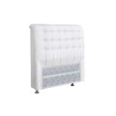 Ver imagem 1 de Painel de Cama Box Estofada Solteiro Solteiro Dama Plus Courano Branco - Simbal