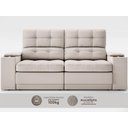 Ver imagem 5 de Sofá com Porta Copos e Carregador Usb Eureka 1,70m Assento Retrátil e Reclinável Velosuede