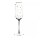 Ver imagem 2 de Conjunto 2 Taças de Champagne Balls Fio de Ouro 220ml Vidro - Wolff