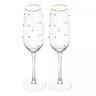 Conjunto 2 Taças de Champagne Balls Fio de Ouro 220ml Vidro - Wolff - 1