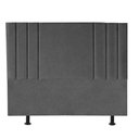 Ver imagem 2 de Cabeceira Estofada Grécia 160cm Queen Size para Cama Box Quarto Linho Cinza - Gat Magazine