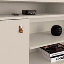Ver imagem 2 de Rack Bancada Montana 1.88 Pérola Metalizado/cinamomo Mel