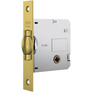Fechadura 1025 T. Rolete Roseta Quadrada Wc Gold