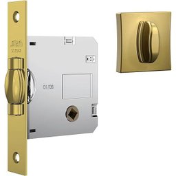 Fechadura 1025 T. Rolete Roseta Quadrada Wc Gold - 4