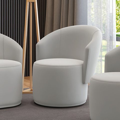 Poltrona Decorativa Orgânica Fixa para Sala Malu Veludo M11 - D’Rossi