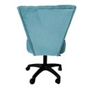 Ver imagem 5 de Poltrona Decorativa Royal Capitone Base Giratória Slk Decor Azul Turquesa
