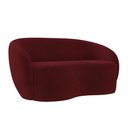 Ver imagem 7 de Sofá Decorativo 1,60cm 2 Lugares Íbis Veludo Bordô G33 - Gran Belo
