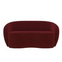 Ver imagem 2 de Sofá Decorativo 1,60cm 2 Lugares Íbis Veludo Bordô G33 - Gran Belo