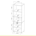Ver imagem 3 de Paneleiro Modular Simone Mendes 70 Cm 4 Portas 1 Gaveta Nesher