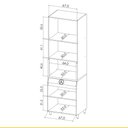 Ver imagem 4 de Paneleiro Modular Simone Mendes 70 Cm 4 Portas 1 Gaveta Nesher