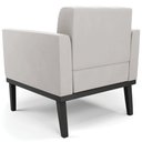 Ver imagem 7 de Poltrona Decorativa Base Madeira Preto Ana Veludo Cinza - Ibiza