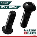 Ver imagem 2 de PARAFUSO ALLEN M3 X 16 C. ABAULADA ZINCO PRETO - 50PÇS