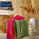 Ver imagem 3 de Kit 3 Toalhas de Banho Premium Grande e Grossa Eleganz Banhão 75x150 Cm 100% Algodão - Purpura - Gri