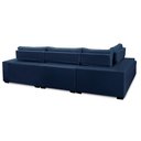 Ver imagem 5 de Sofá de Canto Retrátil e Reclinável com Molas 3,40x2,00 Esq Berlim Suede Azul Mirra Decor