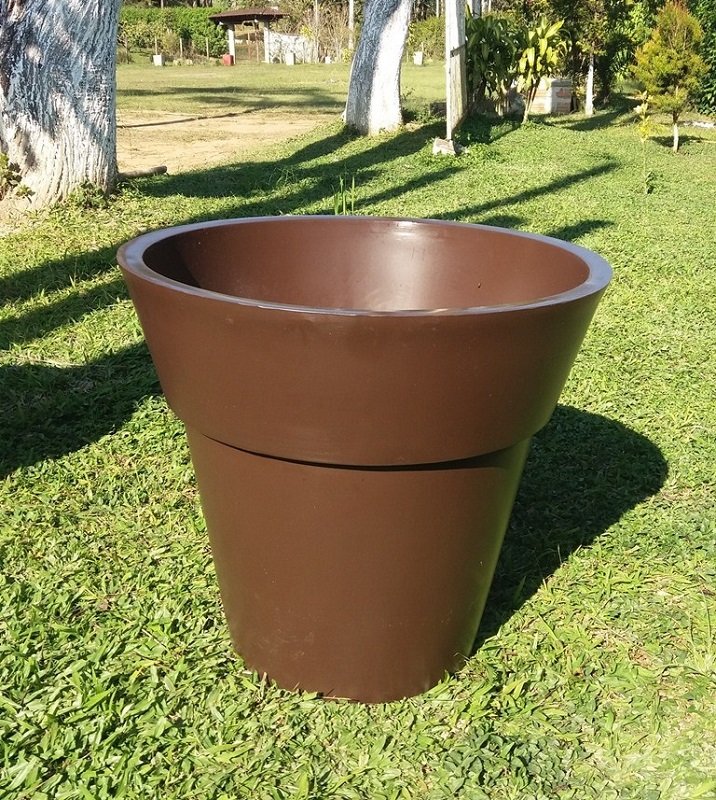 Vaso Planta 70x80 Ibiza Polietileno BGPLASTICOS MARROM CAFE 003 - 6