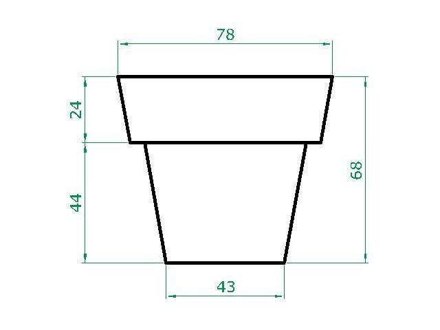 Vaso Planta 70x80 Ibiza Polietileno BGPLASTICOS MARROM CAFE 003 - 3