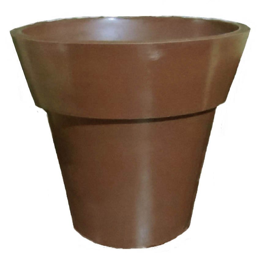 Vaso Planta 70x80 Ibiza Polietileno BGPLASTICOS MARROM CAFE 003 - 5