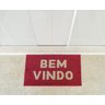 Tapete Bem Vindo para Porta Ancona 50x80cm Vermelho - 1