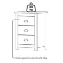 Ver mais imagens de Cama Queen com Criados Topazio 3 Gavetas Madeira Maciça Taeda 169cm Marrom Milani Movelaria