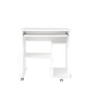 Ver imagem 3 de Escrivaninha Mesa Escritório com Rodinhas, Espaço para Computador, Cpu e Suporte 160 Artely Branca 100% MDF