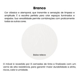 Escrivaninha com Rodinhas, Espaço para Computador, CPU e Suporte para Teclado 160 Artely Branco - 20