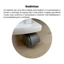 Ver imagem 6 de Escrivaninha Mesa Escritório com Rodinhas, Espaço para Computador, CPU e Suporte para Teclado 160 Artely Branco