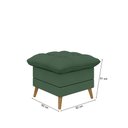 Ver imagem 6 de Poltrona Decorativa York com Puff –Veludo – Just Time