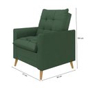 Ver imagem 5 de Poltrona Decorativa York com Puff –Veludo – Just Time