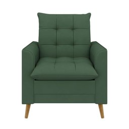 Poltrona Decorativa York C/ Puff em Veludojust Time - 2