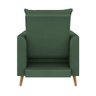 Poltrona Decorativa York C/ Puff em Veludo e Fibras de Silicone Just Time - 6
