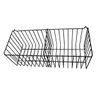 Kit 3 Cestos de Parede com Divisão em Aço Aramado Preto N5 - 4