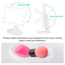 Espelho 22 Leds De Mesa Maquiagem Make Rotação Touch Screen - 4