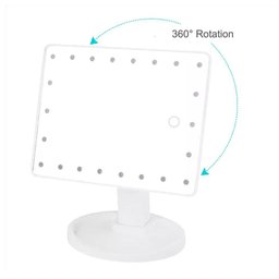 Espelho 22 Leds De Mesa Maquiagem Make Rotação Touch Screen - 6