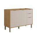 Ver imagem 2 de Balcão de Cozinha para Pia 120 Cm Colors 3 Portas 2 Gavetas 100% Mdf Freijó/nazca - Kits Paraná