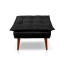 Ver imagem 5 de Kit C/ 01 Poltrona Opala + 01 Puff Opala Elegante Suede Preto