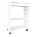 Ver imagem 5 de Mesa para Notebook com Rodinhas e 100% MDF 55cm Tampo Portátil Branca