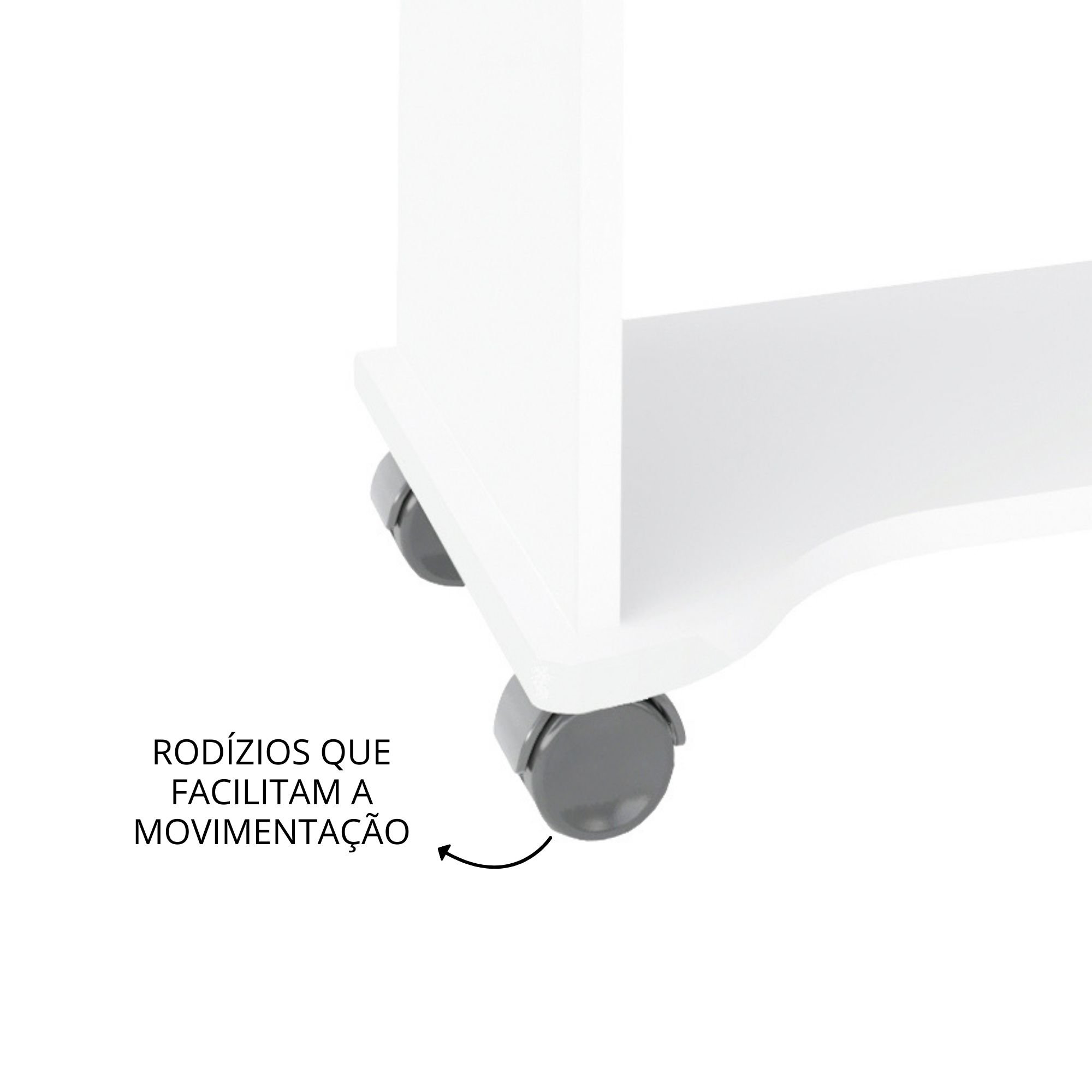 Mesa para Notebook com Rodinhas e Tampo Portátil Artely - 9