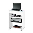 Ver imagem 4 de Mesa para Notebook com Rodinhas e 100% MDF 55cm Tampo Portátil Branca