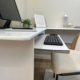Mesa para Escritório em L 1 Gaveta Cannes  - 13