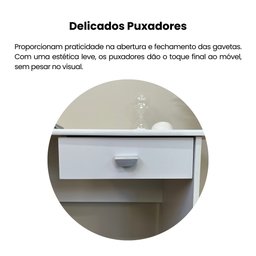 Mesa para Escritório em L 1 Gaveta Cannes  - 10
