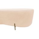 Ver imagem 5 de Puff Decorativo Orgânico Alana Couro Bege