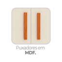Ver mais imagens de Guarda-roupa Casal Cancun 6 Portas 2 Gavetas com Espelho Cinmomo/off White - Fellicci