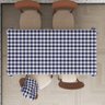 Toalha Mesa Térmica Impermeável Pvc Xadrez Azul 3,00x1,40 - 4