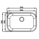 Ver imagem 2 de Cuba para Cozinha Pia Inox N2 56x35x11cm com Válvula Ghelplus