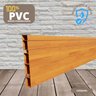 Rodapé de PVC 10 cm altura Frisado barra com 2 M cor CEREJEIRA - 1