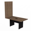 Ver imagem 3 de Mesa de Reunião com Caixa de Tomada L1.60x P90 + Painel Tv Atacadao Dos Móveis