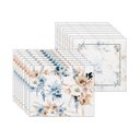 Ver imagem 1 de Kit Jogo Americano + Guardanapo Boho Azul/ambar - 8 Peças