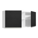 Ver imagem 6 de Armário de Cozinha Aéreo 150 cm 2 Portas e 2 Nichos Branco/Preto Glamy Madesa